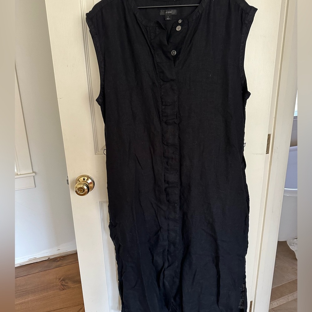 JCREW Linen Dress in Black